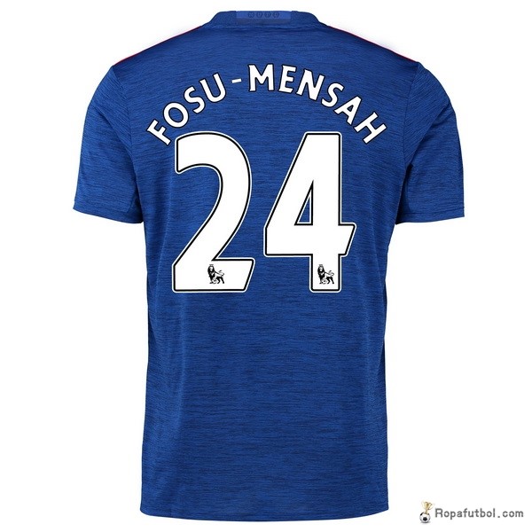 Camiseta Manchester United Replica Segunda Ropa Fosu Mensah 2016/17 Azul